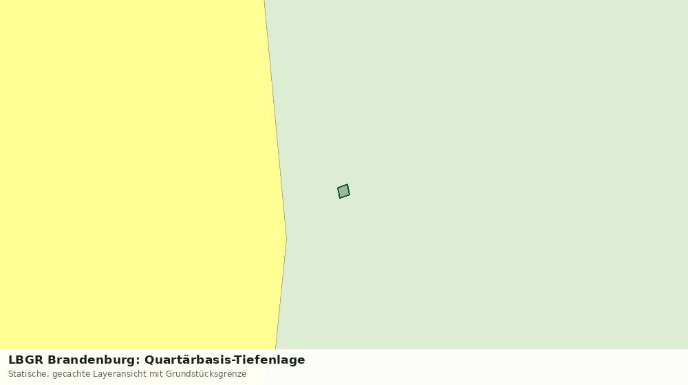 Statische Kartenansicht: LBGR Brandenburg: Quartärbasis-Tiefenlage