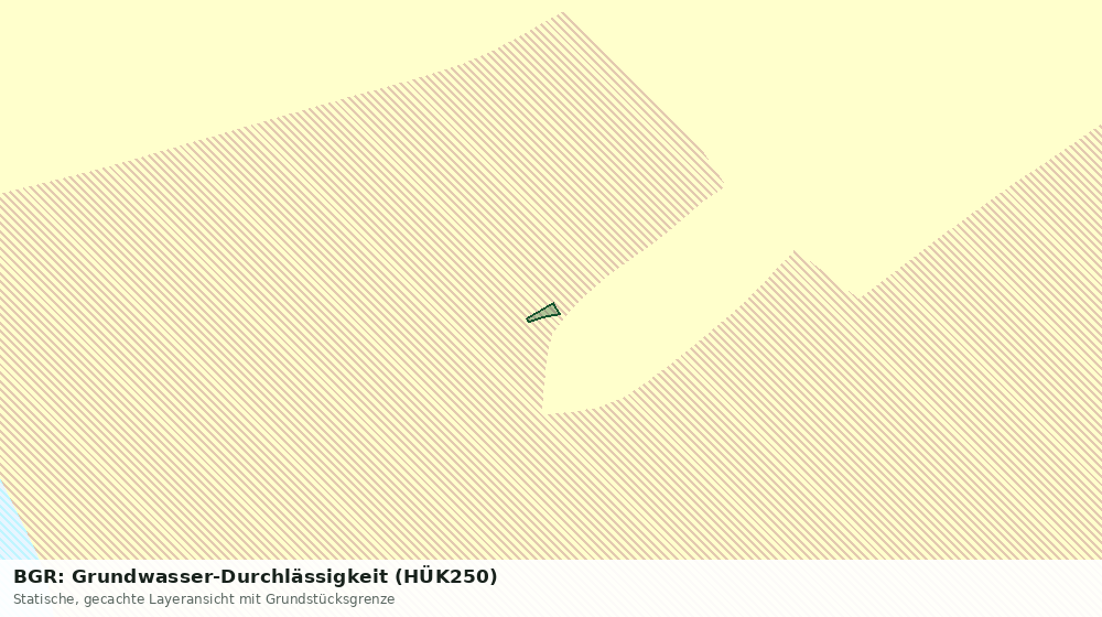 Statische Kartenansicht: BGR: Grundwasser-Durchlässigkeit (HÜK250)