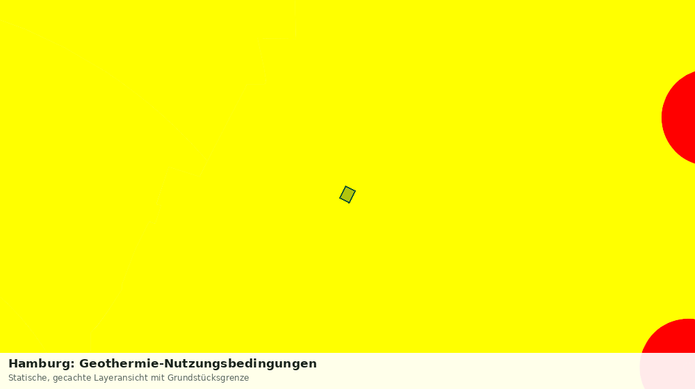 Statische Kartenansicht: Hamburg: Geothermie-Nutzungsbedingungen