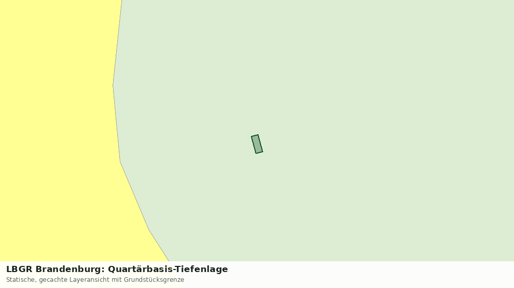 Statische Kartenansicht: LBGR Brandenburg: Quartärbasis-Tiefenlage