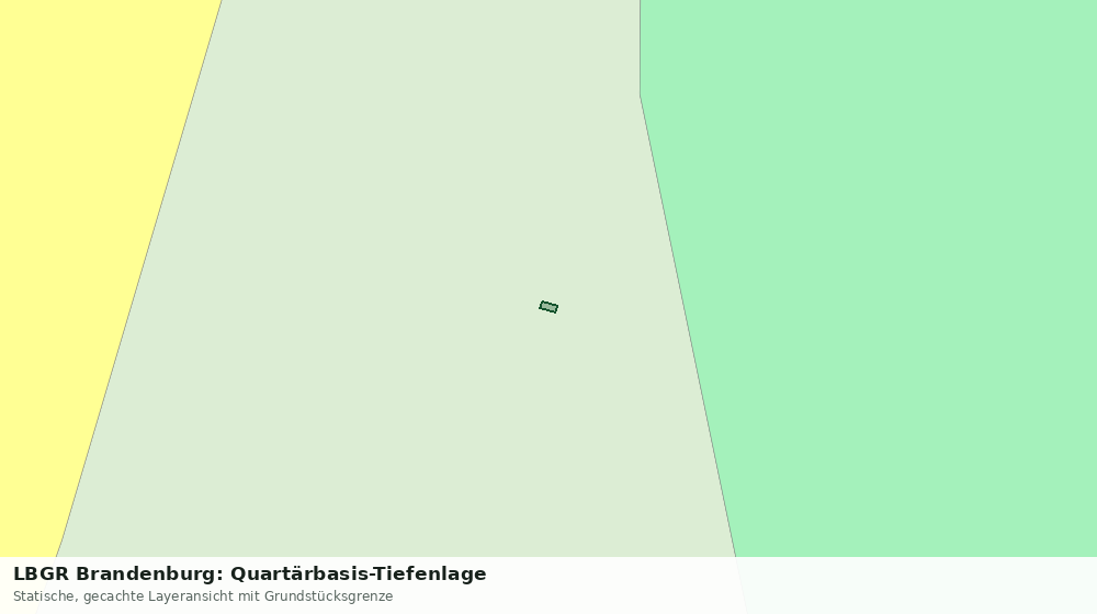 Statische Kartenansicht: LBGR Brandenburg: Quartärbasis-Tiefenlage
