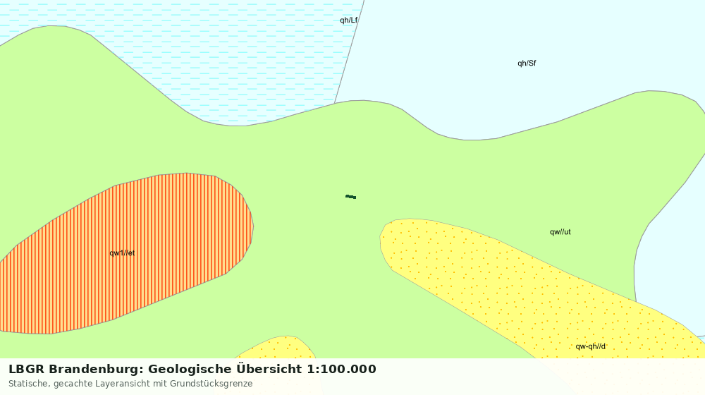 Statische Kartenansicht: LBGR Brandenburg: Geologische Übersicht 1:100.000