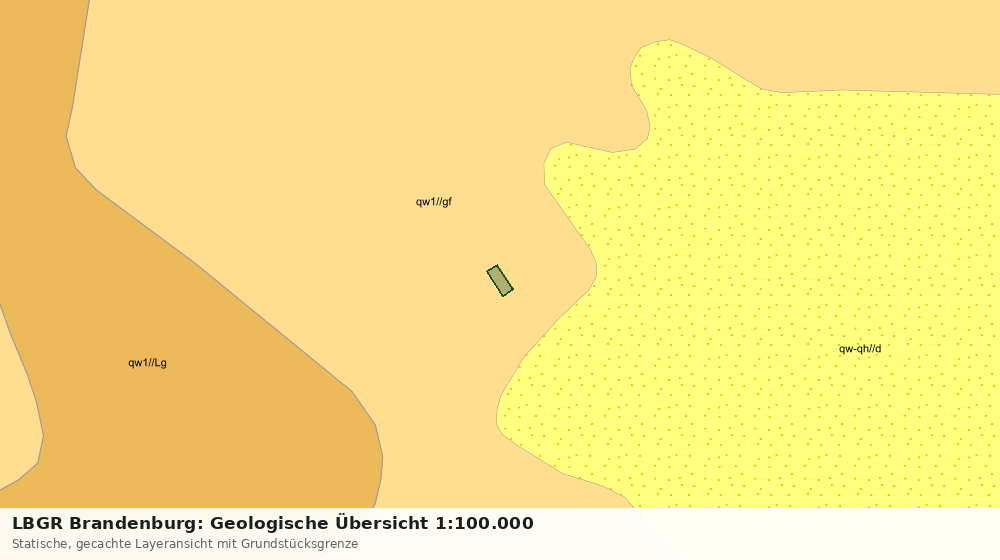 Statische Kartenansicht: LBGR Brandenburg: Geologische Übersicht 1:100.000