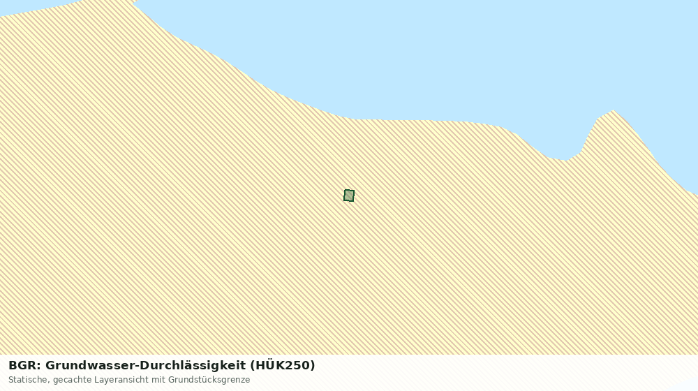 Statische Kartenansicht: BGR: Grundwasser-Durchlässigkeit (HÜK250)