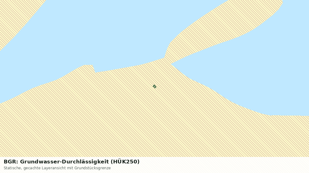 Statische Kartenansicht: BGR: Grundwasser-Durchlässigkeit (HÜK250)