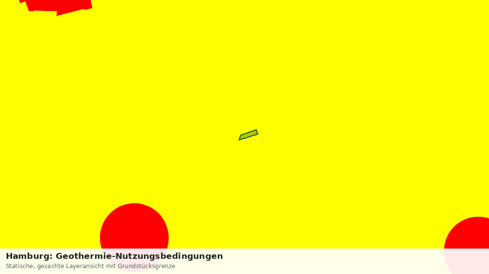 Statische Kartenansicht: Hamburg: Geothermie-Nutzungsbedingungen