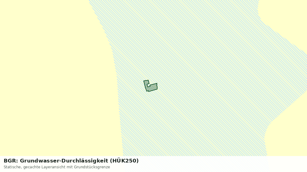 Statische Kartenansicht: BGR: Grundwasser-Durchlässigkeit (HÜK250)