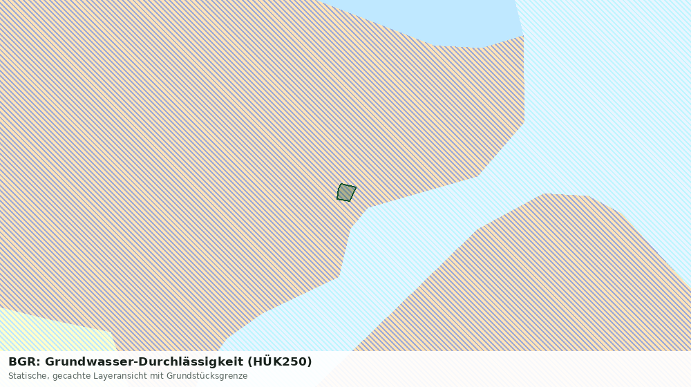 Statische Kartenansicht: BGR: Grundwasser-Durchlässigkeit (HÜK250)