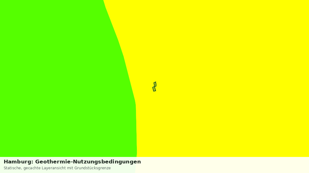 Statische Kartenansicht: Hamburg: Geothermie-Nutzungsbedingungen