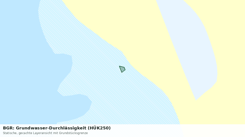 Statische Kartenansicht: BGR: Grundwasser-Durchlässigkeit (HÜK250)