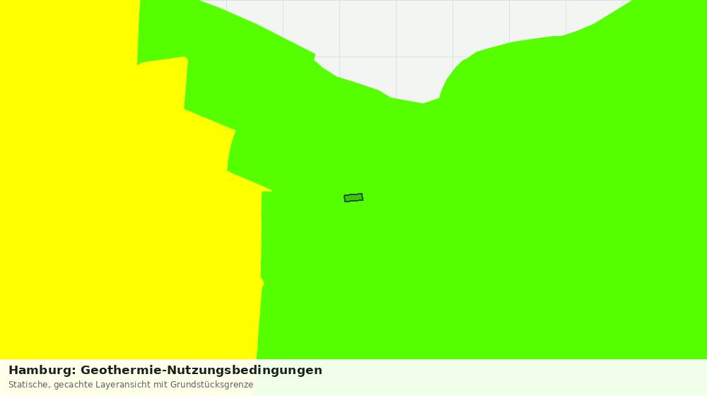 Statische Kartenansicht: Hamburg: Geothermie-Nutzungsbedingungen