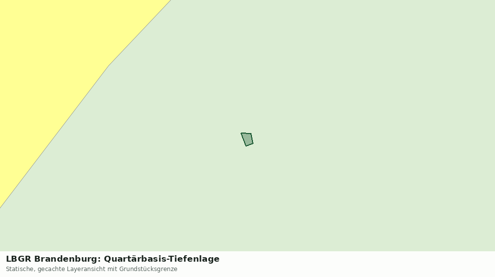 Statische Kartenansicht: LBGR Brandenburg: Quartärbasis-Tiefenlage