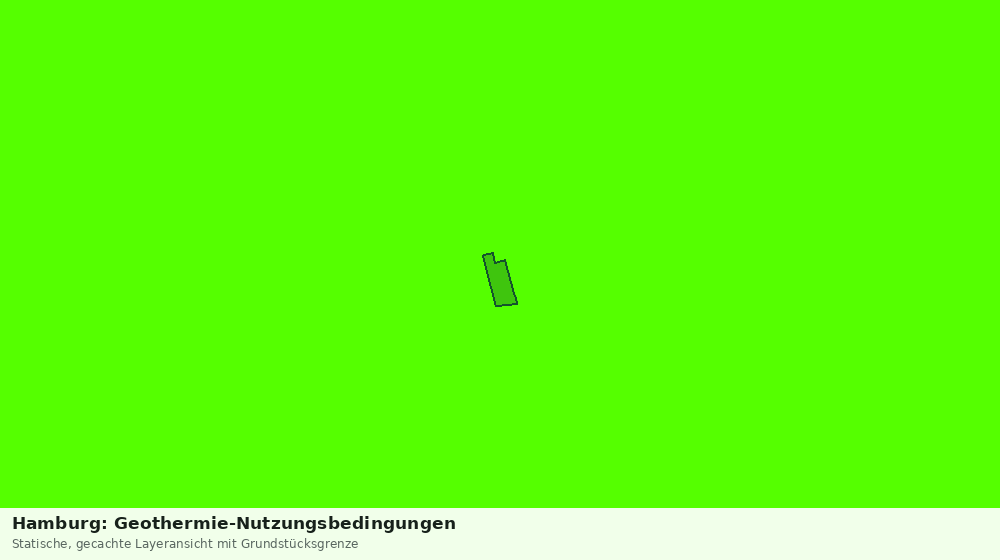 Statische Kartenansicht: Hamburg: Geothermie-Nutzungsbedingungen