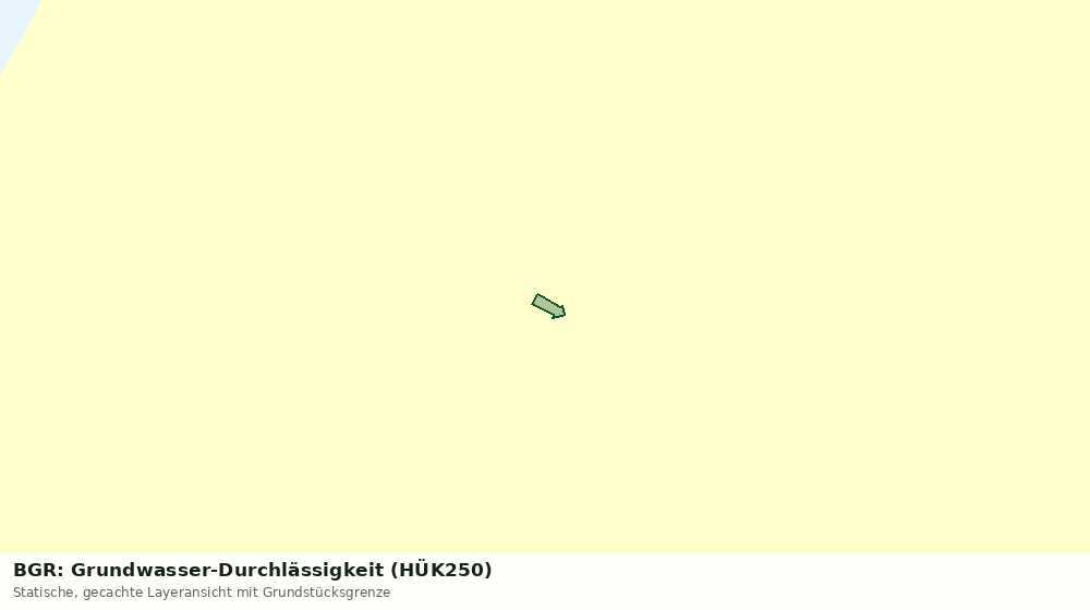 Statische Kartenansicht: BGR: Grundwasser-Durchlässigkeit (HÜK250)