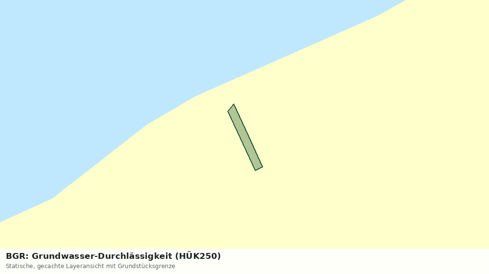 Statische Kartenansicht: BGR: Grundwasser-Durchlässigkeit (HÜK250)