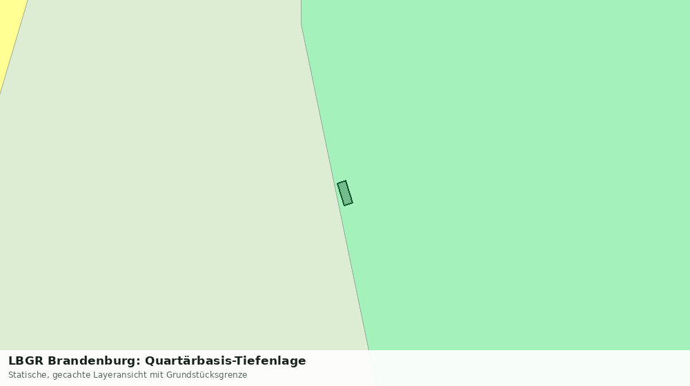 Statische Kartenansicht: LBGR Brandenburg: Quartärbasis-Tiefenlage