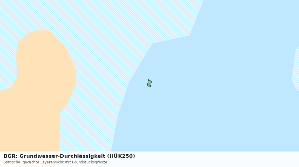 Statische Kartenansicht: BGR: Grundwasser-Durchlässigkeit (HÜK250)
