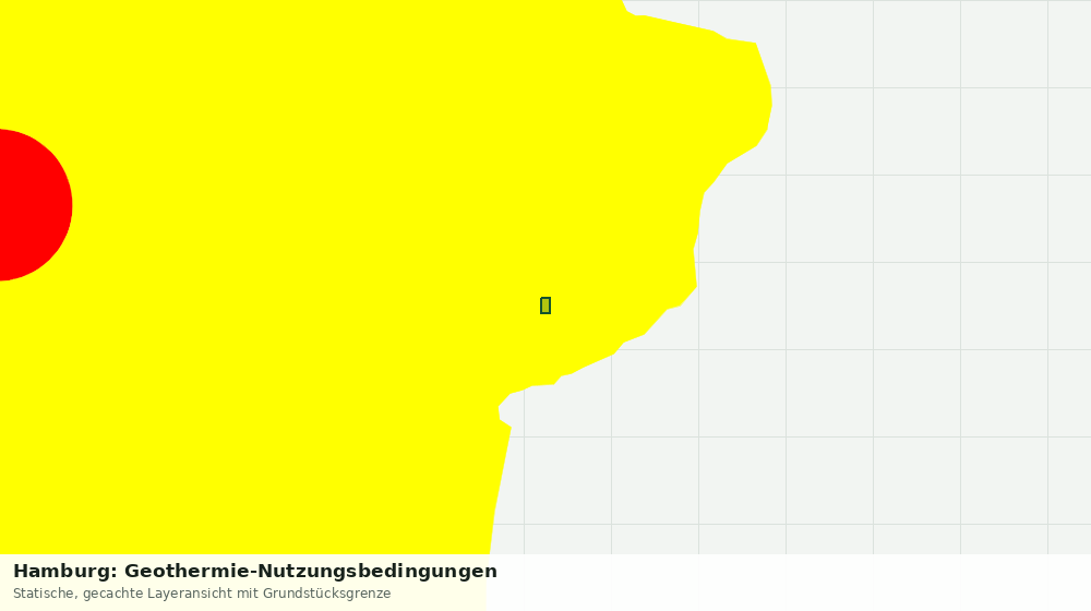 Statische Kartenansicht: Hamburg: Geothermie-Nutzungsbedingungen