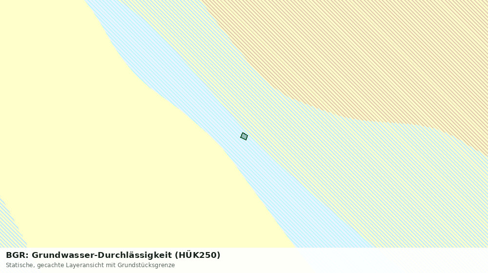 Statische Kartenansicht: BGR: Grundwasser-Durchlässigkeit (HÜK250)