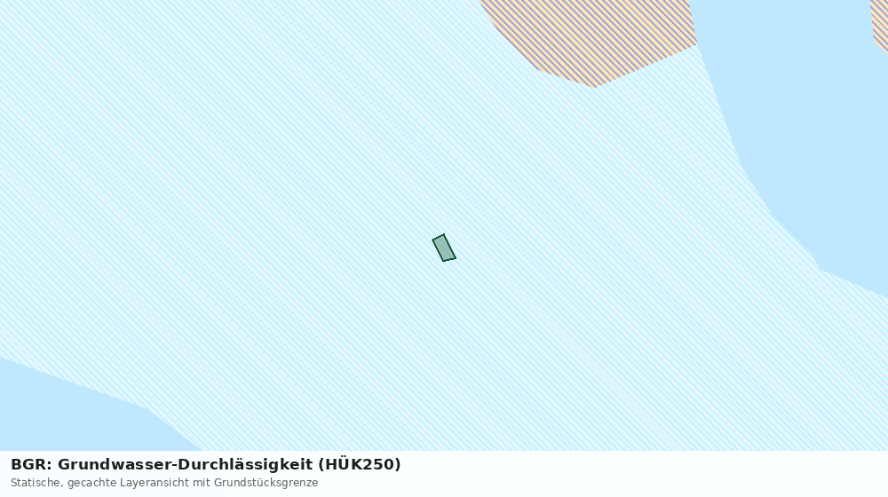 Statische Kartenansicht: BGR: Grundwasser-Durchlässigkeit (HÜK250)