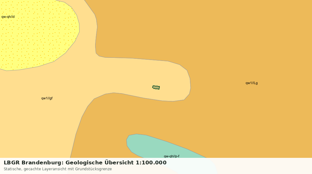 Statische Kartenansicht: LBGR Brandenburg: Geologische Übersicht 1:100.000