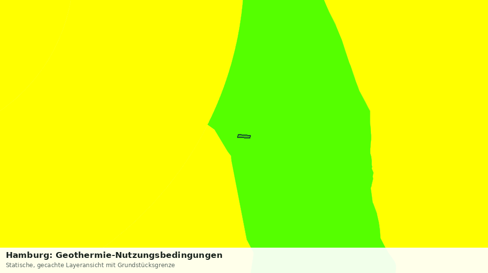 Statische Kartenansicht: Hamburg: Geothermie-Nutzungsbedingungen