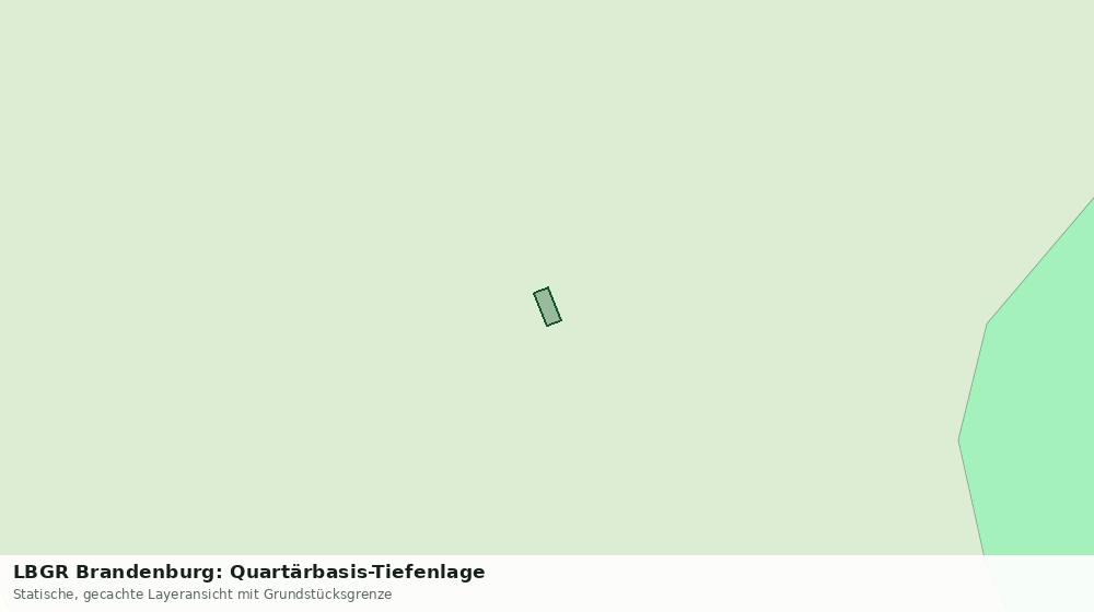 Statische Kartenansicht: LBGR Brandenburg: Quartärbasis-Tiefenlage