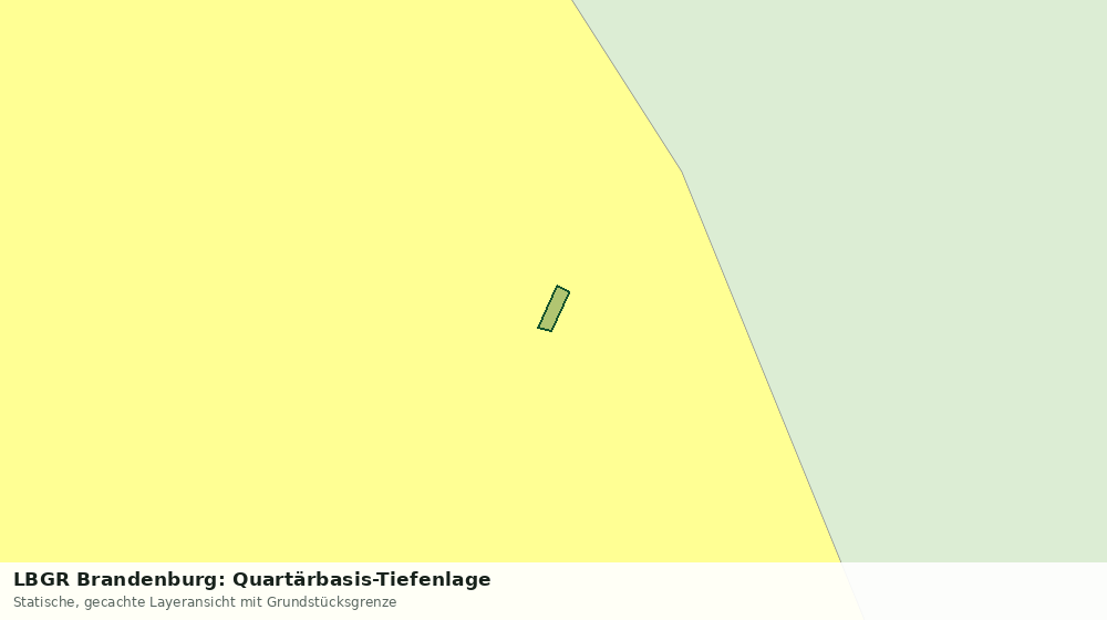 Statische Kartenansicht: LBGR Brandenburg: Quartärbasis-Tiefenlage