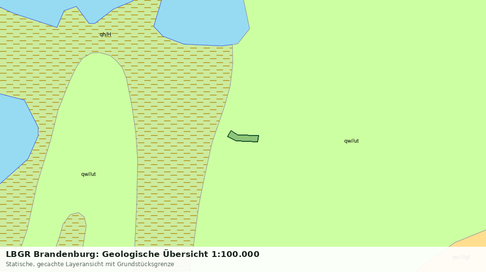 Statische Kartenansicht: LBGR Brandenburg: Geologische Übersicht 1:100.000