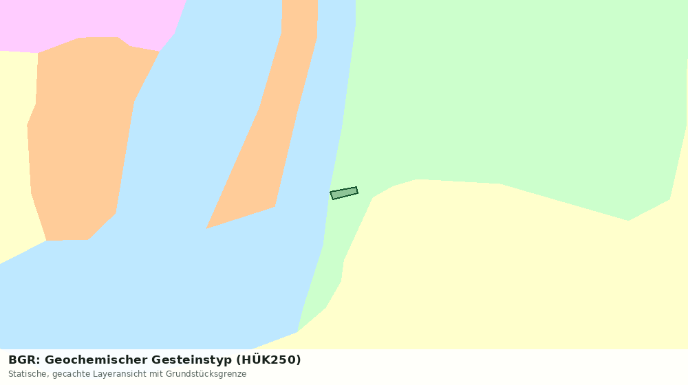 Statische Kartenansicht: BGR: Geochemischer Gesteinstyp (HÜK250)