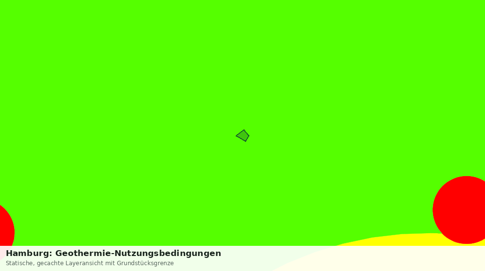 Statische Kartenansicht: Hamburg: Geothermie-Nutzungsbedingungen