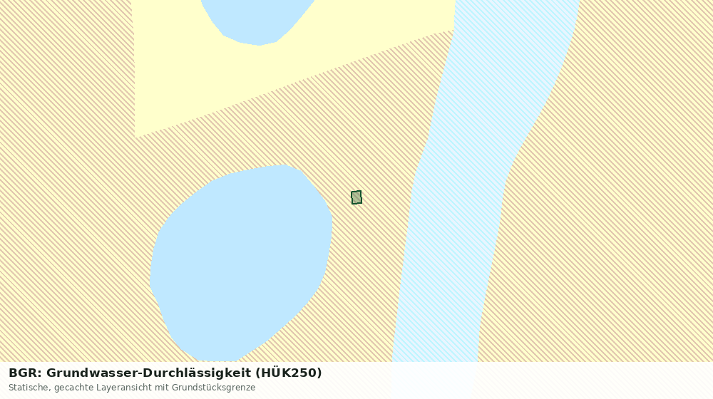 Statische Kartenansicht: BGR: Grundwasser-Durchlässigkeit (HÜK250)