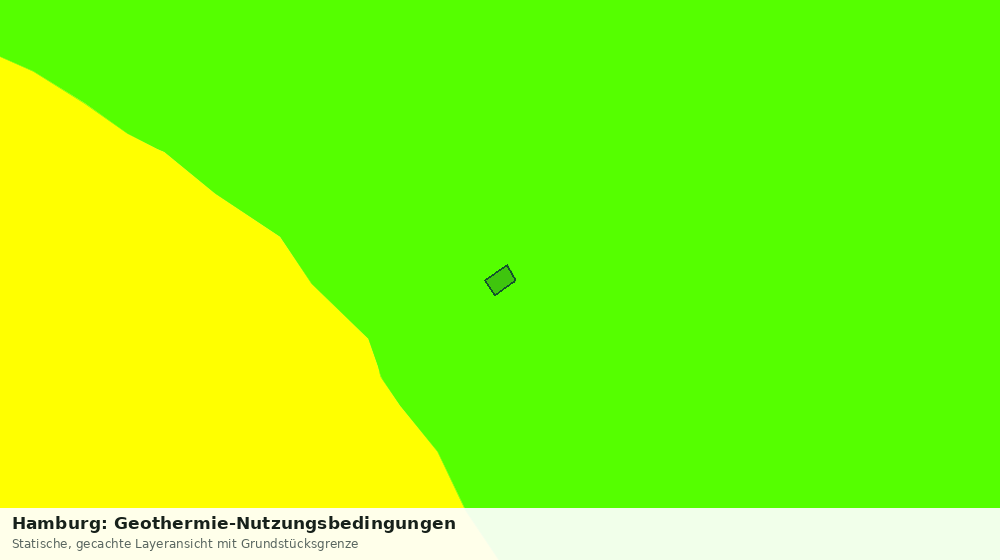 Statische Kartenansicht: Hamburg: Geothermie-Nutzungsbedingungen