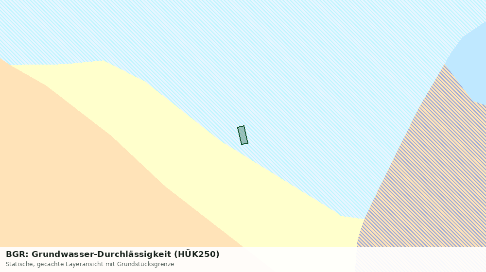 Statische Kartenansicht: BGR: Grundwasser-Durchlässigkeit (HÜK250)