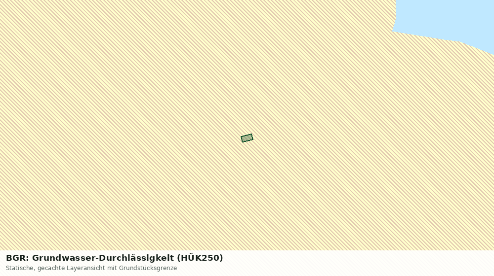 Statische Kartenansicht: BGR: Grundwasser-Durchlässigkeit (HÜK250)