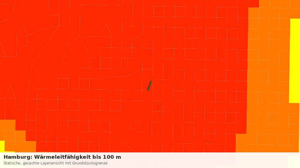 Statische Kartenansicht: Hamburg: Wärmeleitfähigkeit bis 100 m