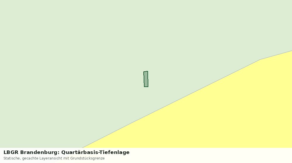 Statische Kartenansicht: LBGR Brandenburg: Quartärbasis-Tiefenlage