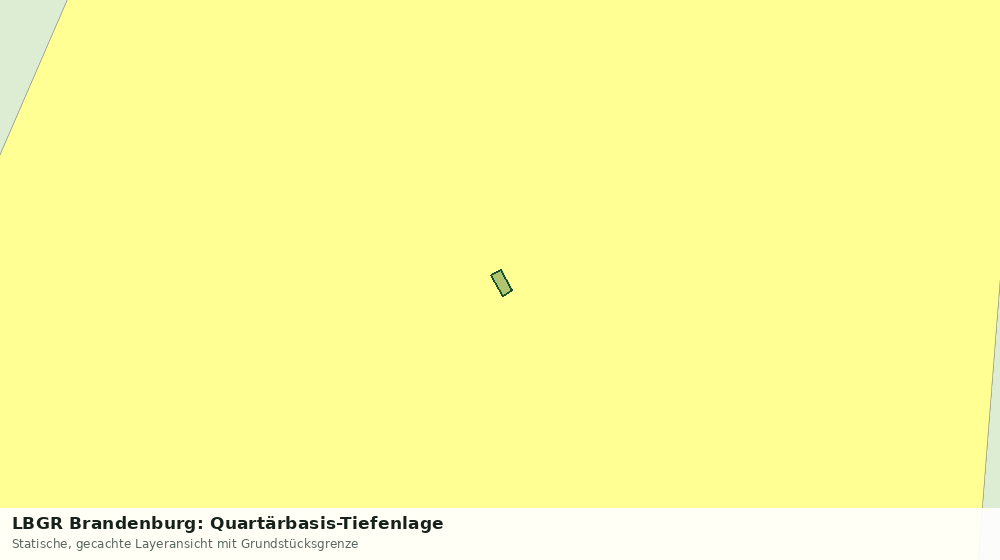 Statische Kartenansicht: LBGR Brandenburg: Quartärbasis-Tiefenlage