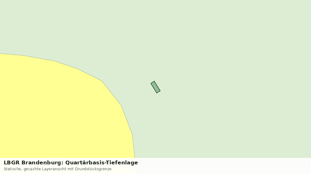 Statische Kartenansicht: LBGR Brandenburg: Quartärbasis-Tiefenlage
