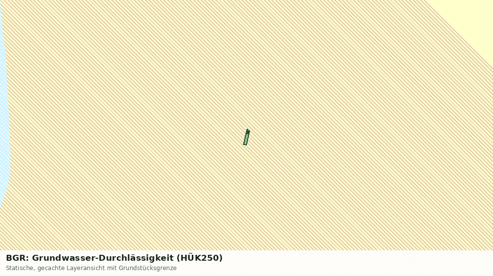 Statische Kartenansicht: BGR: Grundwasser-Durchlässigkeit (HÜK250)