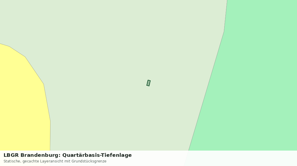 Statische Kartenansicht: LBGR Brandenburg: Quartärbasis-Tiefenlage