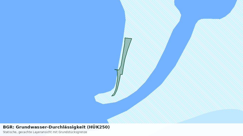 Statische Kartenansicht: BGR: Grundwasser-Durchlässigkeit (HÜK250)
