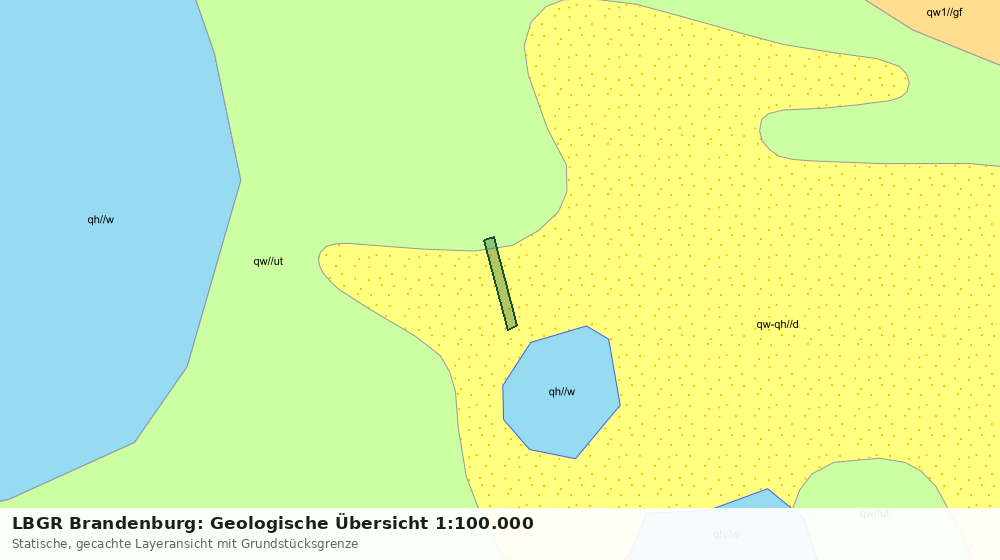 Statische Kartenansicht: LBGR Brandenburg: Geologische Übersicht 1:100.000