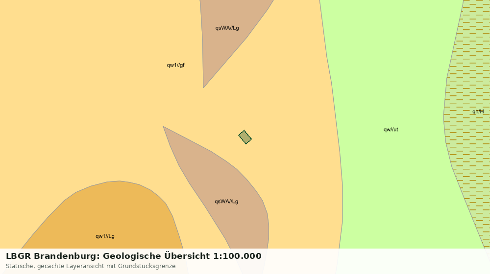 Statische Kartenansicht: LBGR Brandenburg: Geologische Übersicht 1:100.000