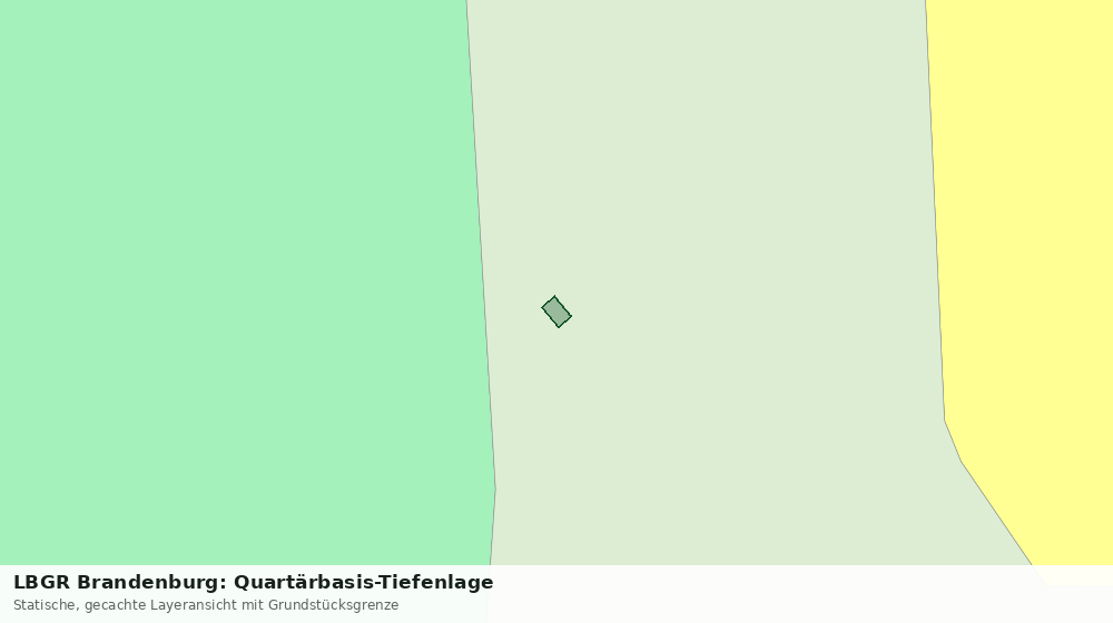 Statische Kartenansicht: LBGR Brandenburg: Quartärbasis-Tiefenlage