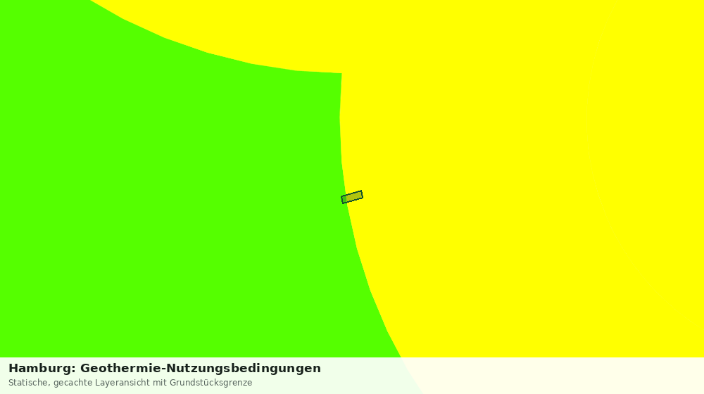 Statische Kartenansicht: Hamburg: Geothermie-Nutzungsbedingungen