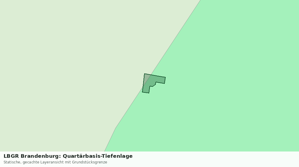 Statische Kartenansicht: LBGR Brandenburg: Quartärbasis-Tiefenlage