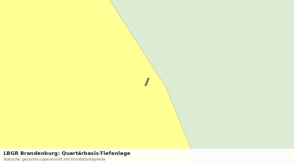 Statische Kartenansicht: LBGR Brandenburg: Quartärbasis-Tiefenlage