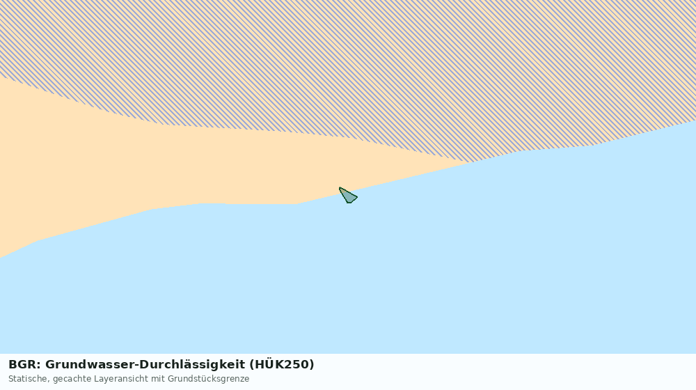 Statische Kartenansicht: BGR: Grundwasser-Durchlässigkeit (HÜK250)