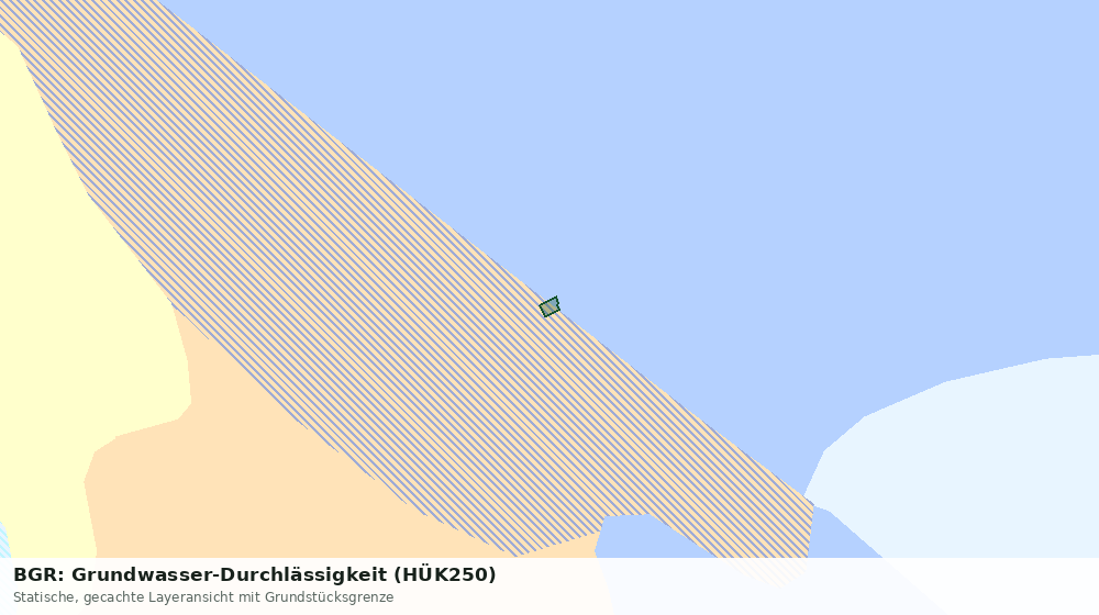 Statische Kartenansicht: BGR: Grundwasser-Durchlässigkeit (HÜK250)